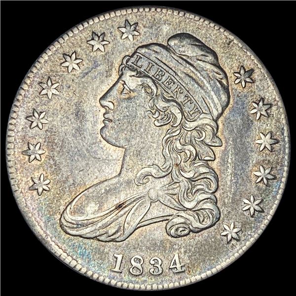 1834 Capped Bust Half Dollar CLOSELY  UNCIRCULATED