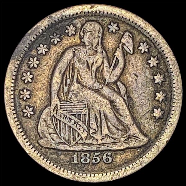 1856 Seated Liberty Dime NEARLY UNCIRCULATED