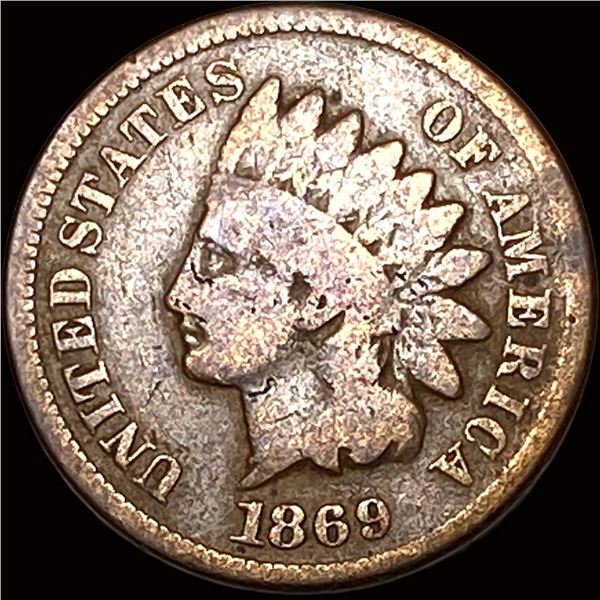 1869 Indian Head Cent NICELY CIRCULATED
