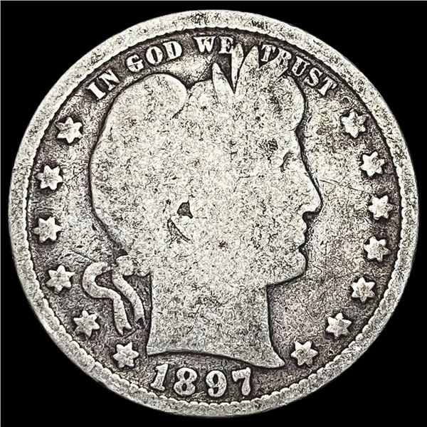 1897 Barber Quarter NICELY CIRCULATED