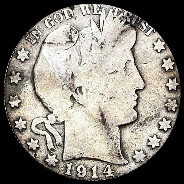 1914 Barber Half Dollar NICELY CIRCULATED