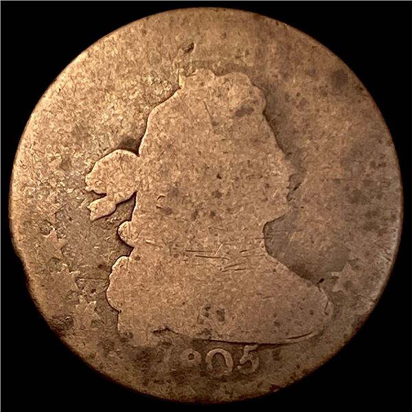 1805 Draped Bust Half Cent NICELY CIRCULATED