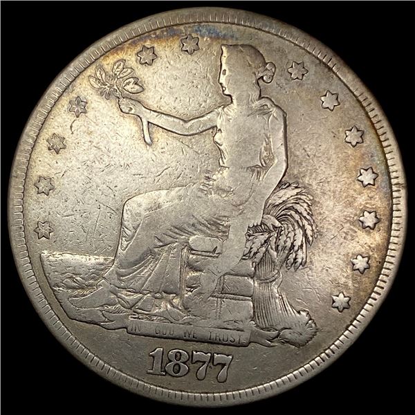 1877 Silver Trade Dollar NICELY CIRCULATED