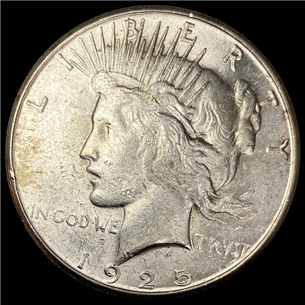 1925-S Silver Peace Dollar CHOICE AU