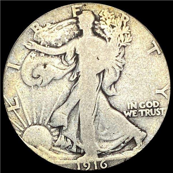 1916 Walking Liberty Half Dollar NICELY CIRCULATED