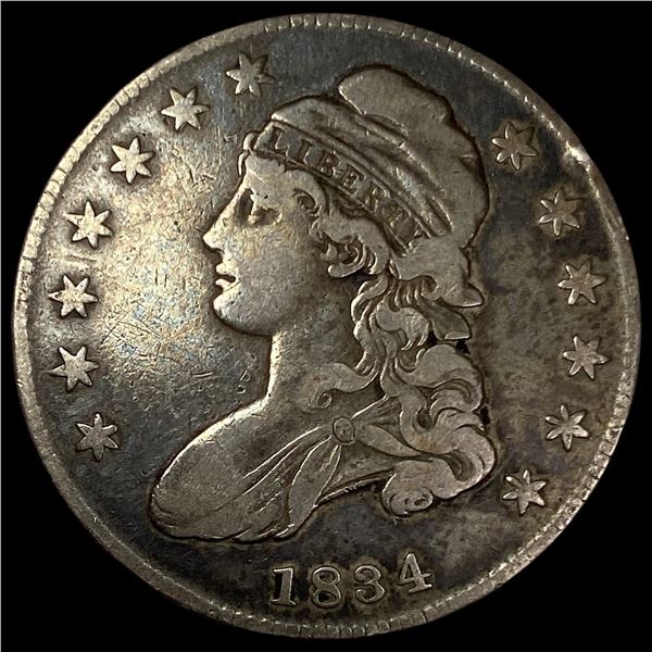 1834 Capped Bust Half Dollar LIGHTLY  CIRCULATED