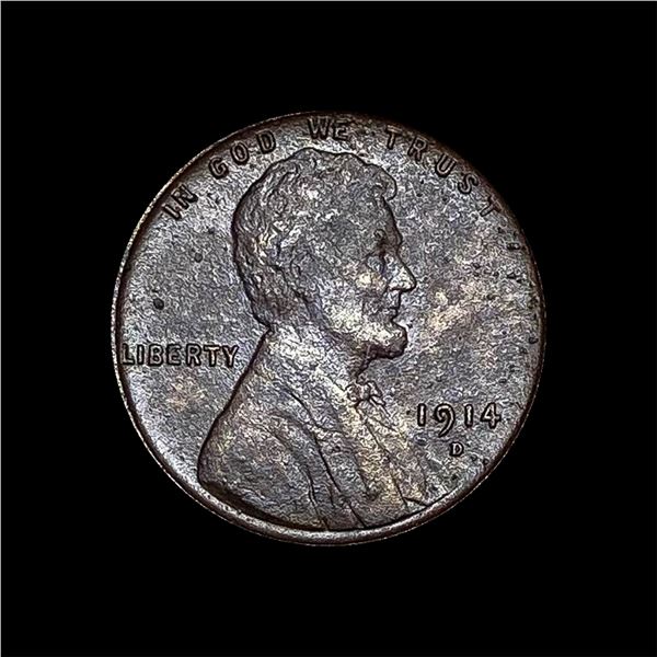 1914-D Lincoln Wheat Cent LIGHTLY CIRCULATED