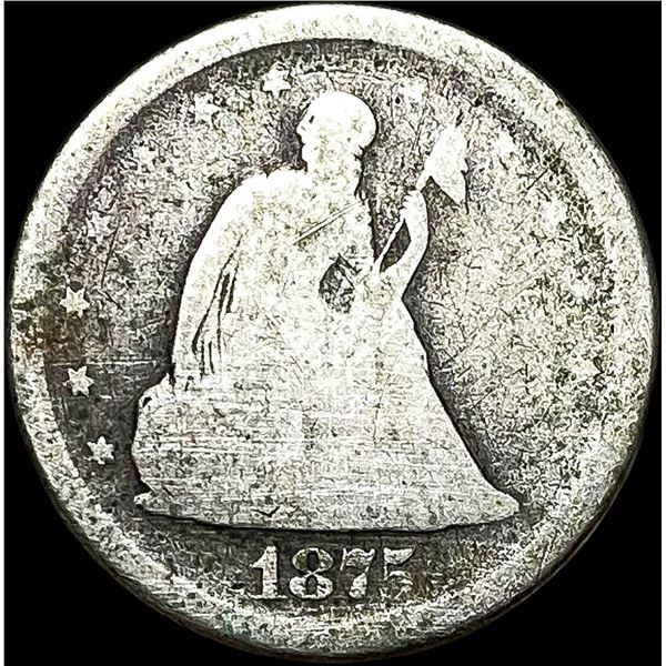 1875-S Silver Twenty Cent Piece NICELY CIRCULATED