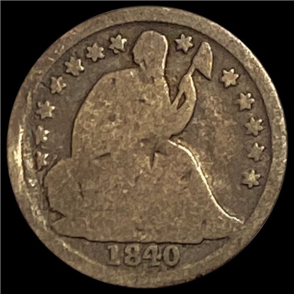 1840-O Seated Liberty Half Dime NICELY CIRCULATED