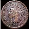 Image 1 : 1869 Indian Head Cent NICELY CIRCULATED