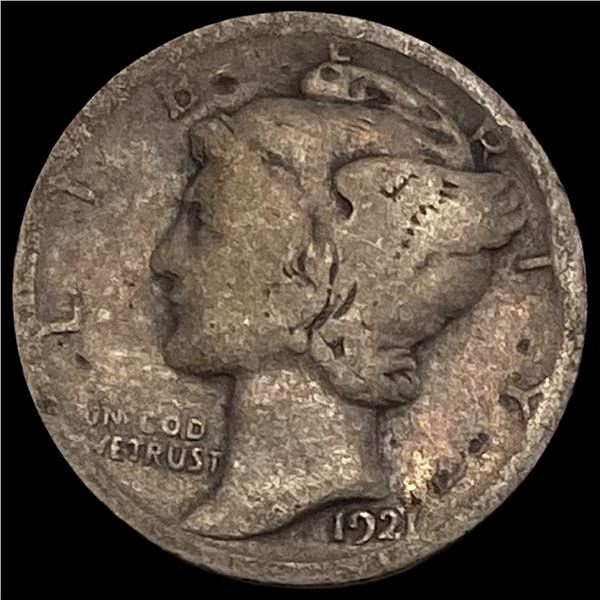 1921 Silver Mercury Dime NICELY CIRCULATED