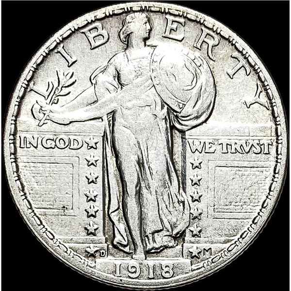 1918-D Standing Liberty Quarter CLOSELY UNCIRCULATED