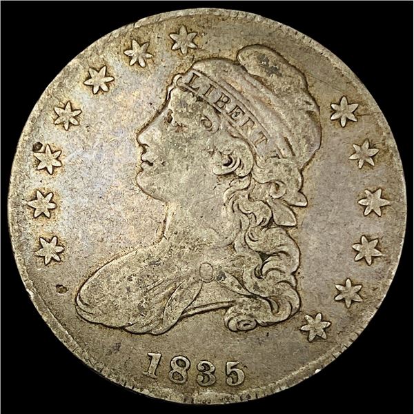 1835 Capped Bust Half Dollar LIGHTLY  CIRCULATED