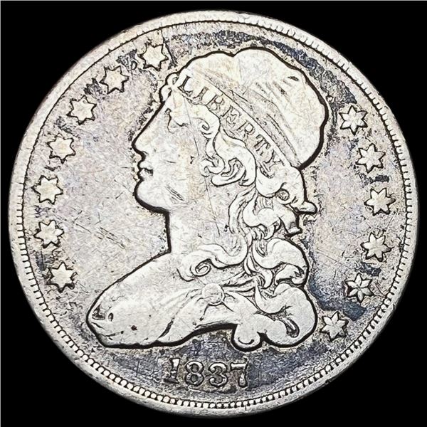 1837 Capped Bust Quarter NICELY CIRCULATED