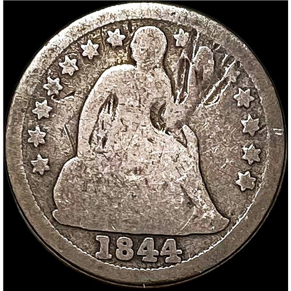 1844 Seated Liberty Dime NICELY CIRCULATED