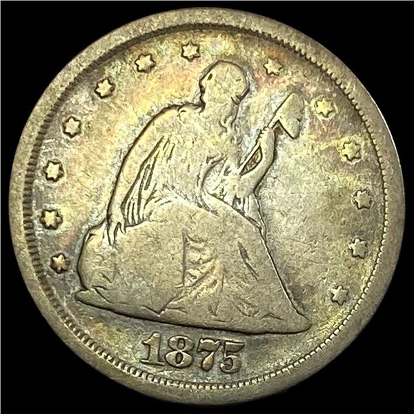 1875-S Silver Twenty Cent Piece NICELY CIRCULATED