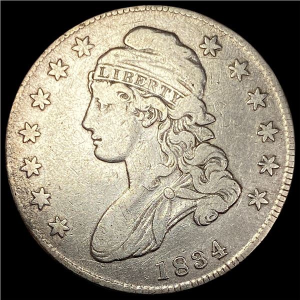 1834 Capped Bust Half Dollar LIGHTLY  CIRCULATED