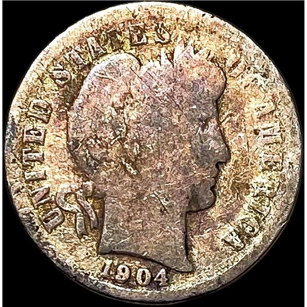 1904-S Silver Barber Dime NICELY CIRCULATED