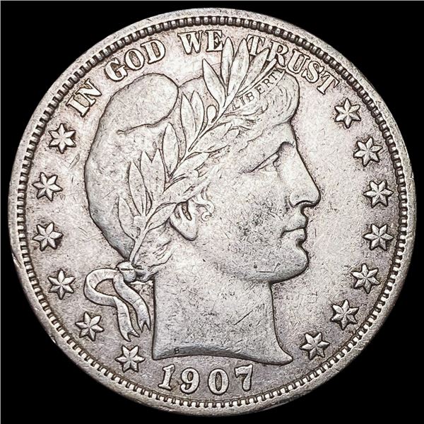 1907 Barber Half Dollar CLOSELY UNCIRCULATED