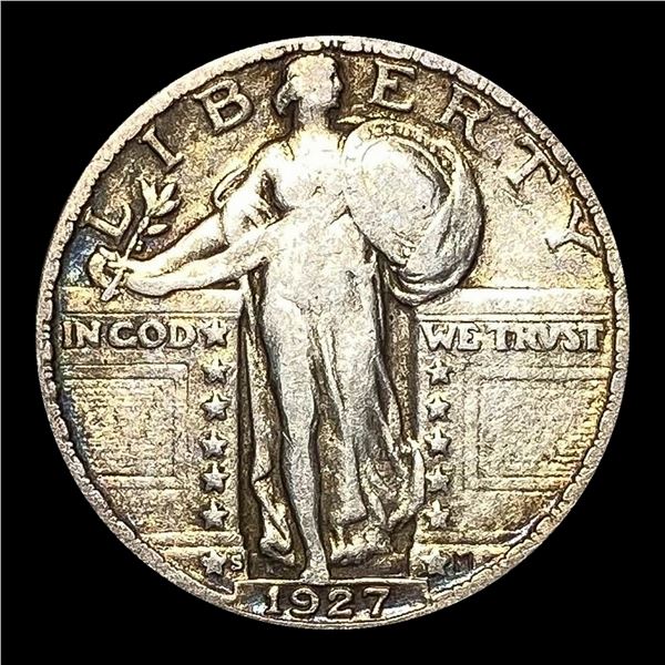 1927-S Standing Liberty Silver Quarter LIGHTLY CIRCULATED