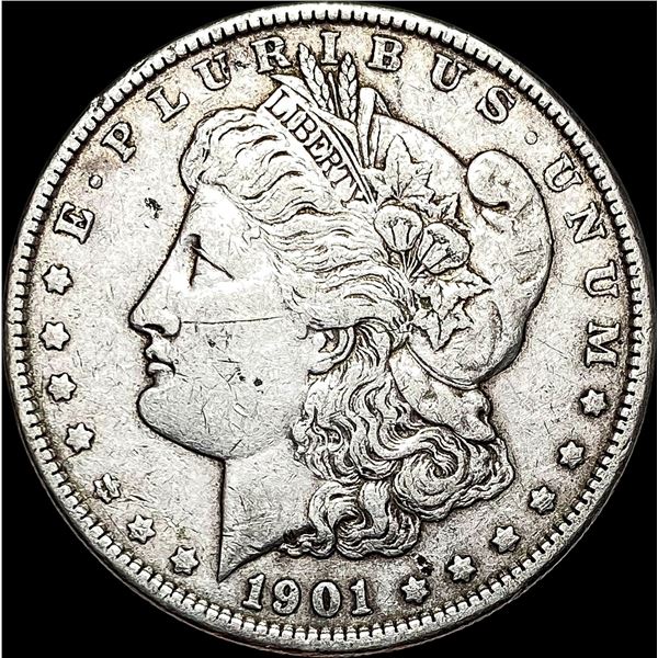 1901 Morgan Silver Dollar ABOUT UNCIRCULATED