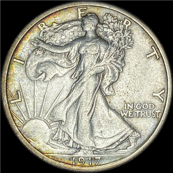 1917 Walking Liberty Half Dollar NEARLY UNCIRCULATED
