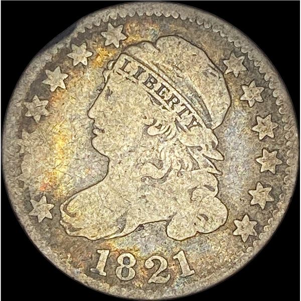 1821 Capped Bust Dime NICELY CIRCULATED