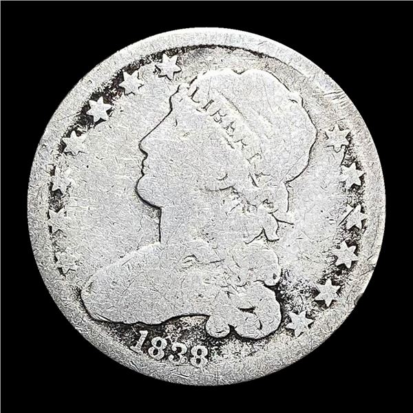 1838 Capped Bust Quarter NICELY CIRCULATED