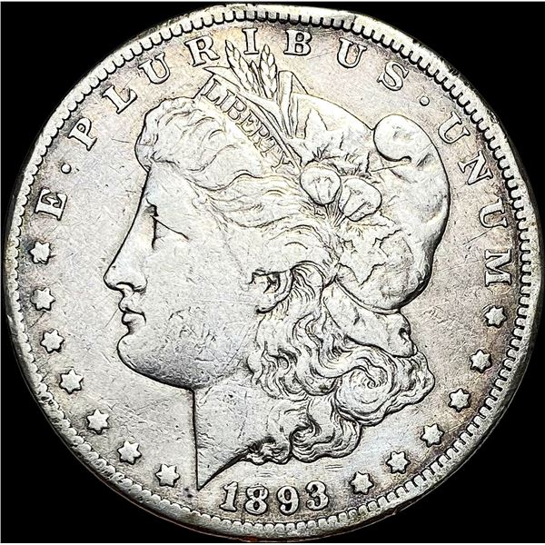 1893-CC Silver Morgan Dollar LIGHTLY  CIRCULATED