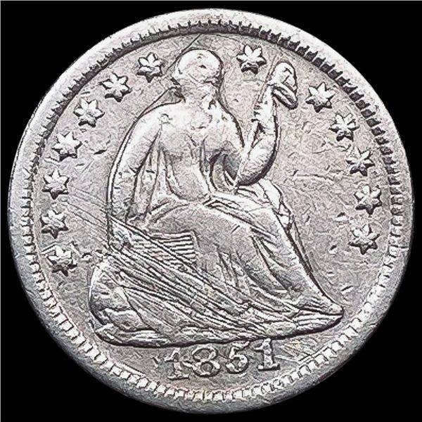 1851-O Seated Liberty Half Dime NEARLY UNCIRCULATED