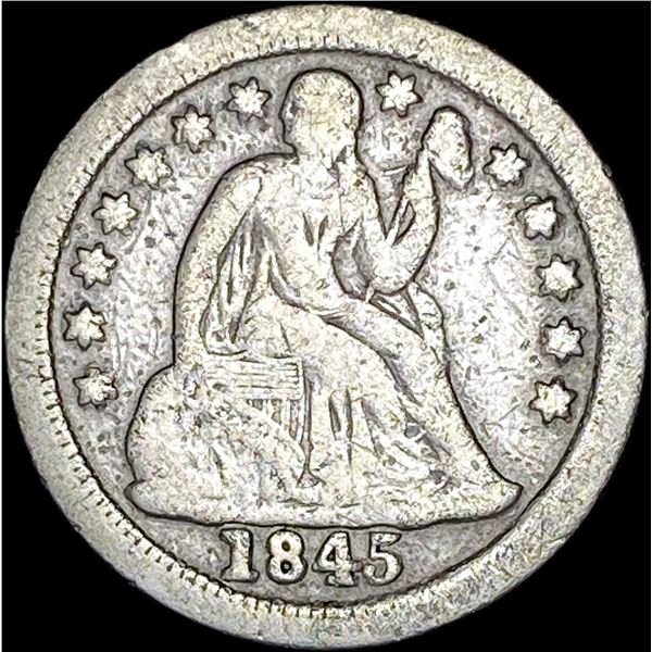 1845-O Seated Liberty Dime LIGHTLY CIRCULATED