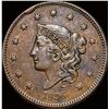 Image 1 : 1836 Coronet Head Large Cent NEARLY  UNCIRCULATED