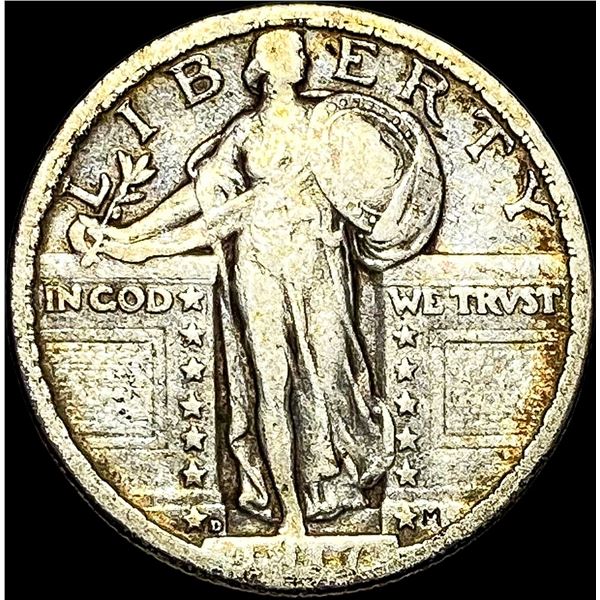 1917-D TY2 Standing Liberty Quarter LIGHT  CIRC