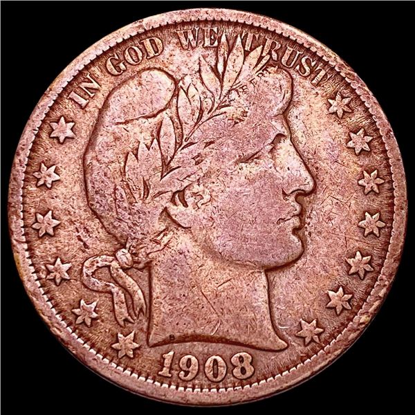 1908-O Barber Half Dollar NICELY CIRCULATED