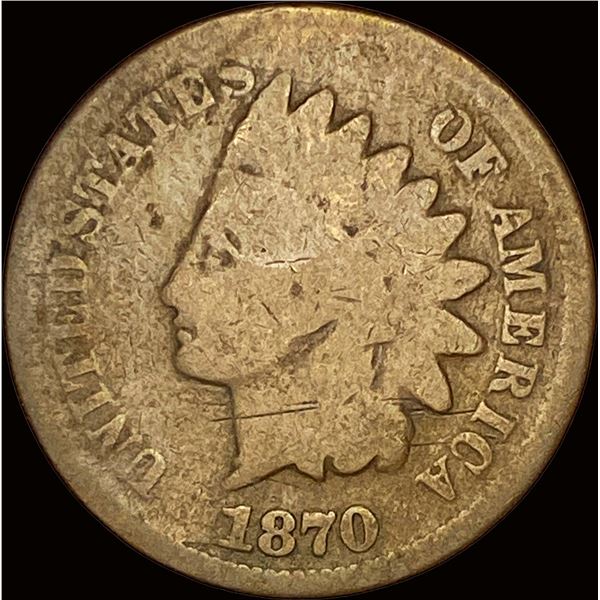 1870 Indian Head Cent NICELY CIRCULATED