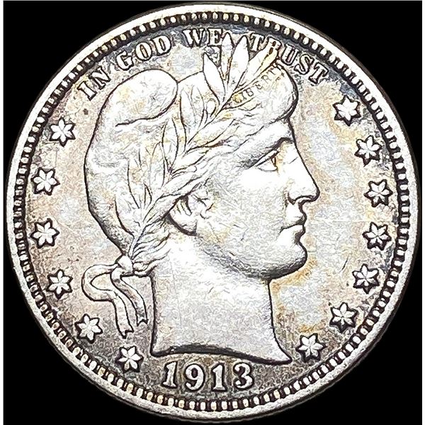 1913 Barber Silver Quarter CLOSELY  UNCIRCULATED
