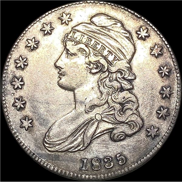 1835 Capped Bust Half Dollar CLOSELY  UNCIRCULATED