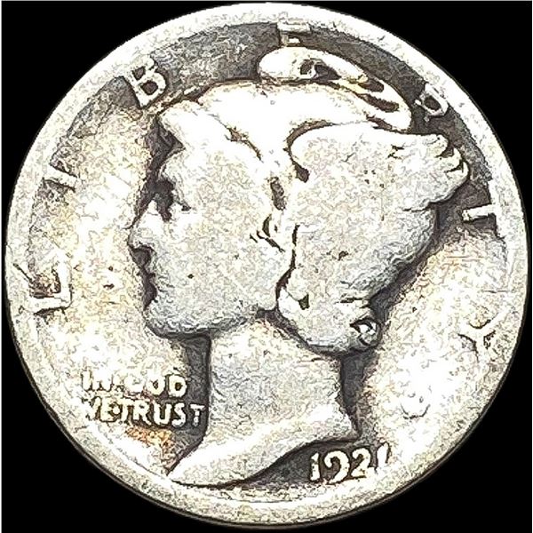 1921 Silver Mercury Dime NICELY CIRCULATED