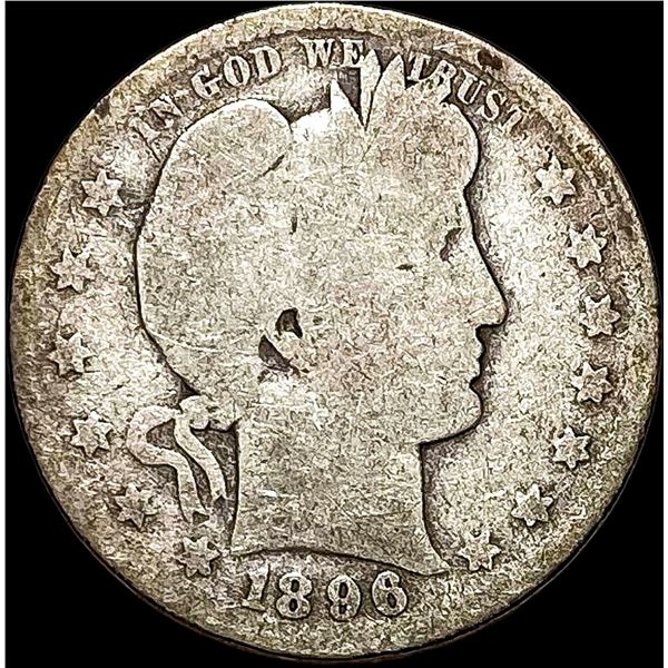 1896-O Silver Barber Quarter NICELY CIRCULATED