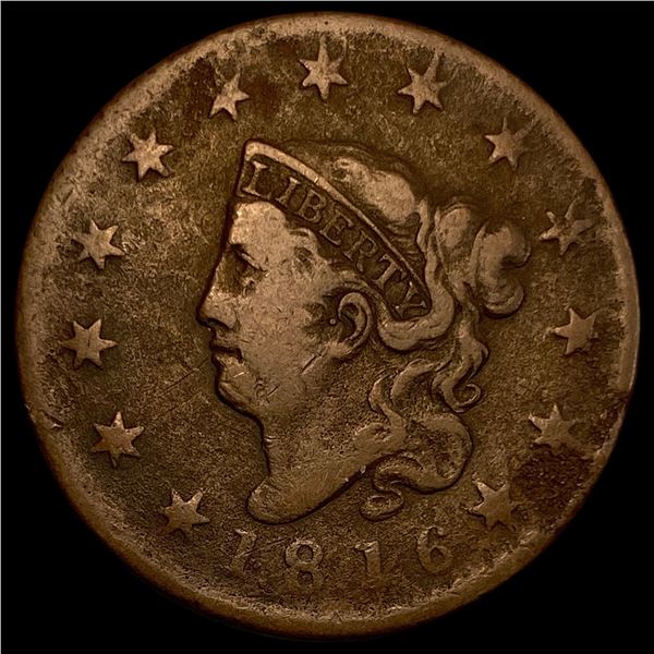 1816 Coronet Head Large Cent LIGHTLY  CIRCULATED
