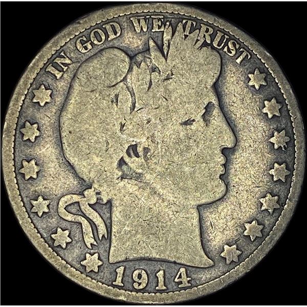 1914 Barber Half Dollar NICELY CIRCULATED