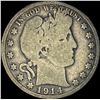 Image 1 : 1914 Barber Half Dollar NICELY CIRCULATED