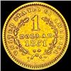 Image 2 : 1851 Gold $1 Type 1 HIGH GRADE