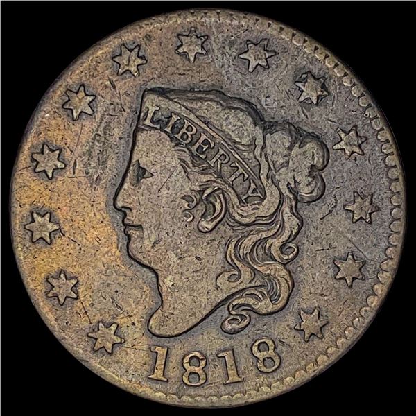 1818 Large Cent LIGHTLY CIRCULATED