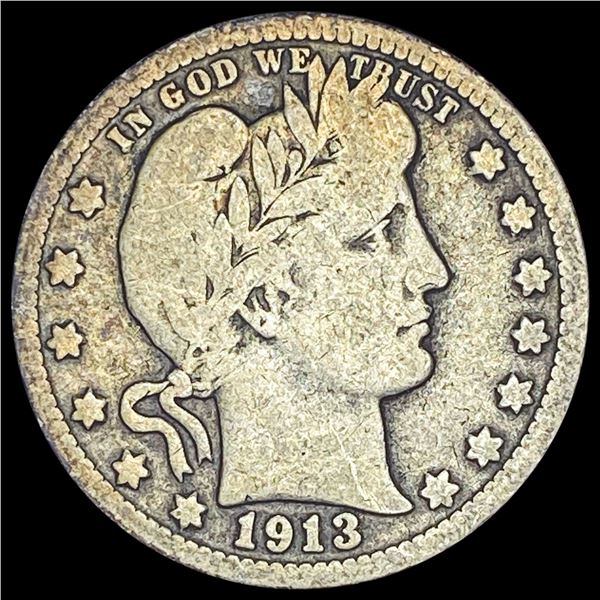 1913 Barber Quarter NICELY CIRCULATED