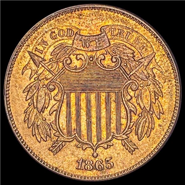 1865 Copper 2 Cents CLOSELY UNCIRCULATED