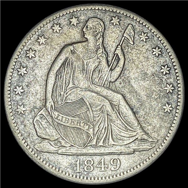 1849-O Silver Half Dollar NEARLY UNCIRCULATED