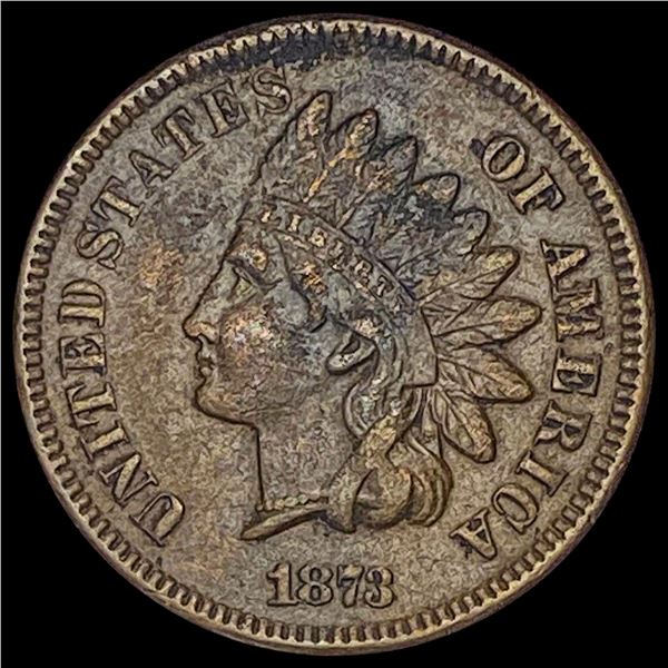 1873 Indian Head Cent NEARLY UNCIRCULATED