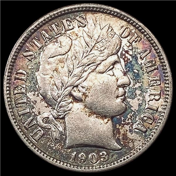 1903-O Barber Dime CHOICE AU