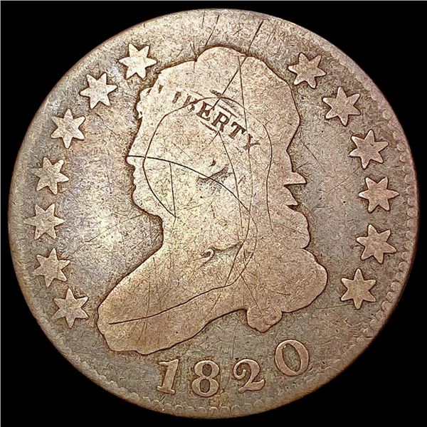 1820 Capped Bust Quarter NICELY CIRCULATED